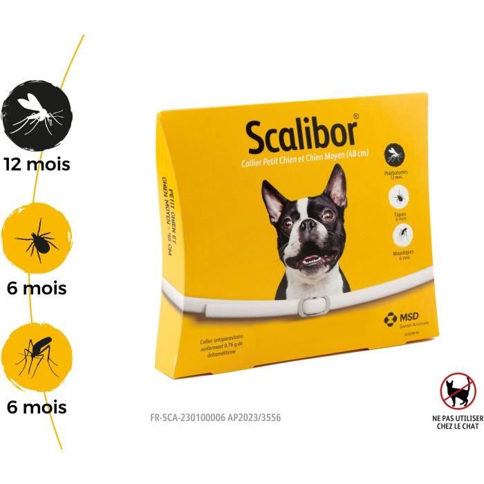 Scalibor Collare antiparassitario INTERVET Scalibor - 48 cm - Per cani di piccola e media taglia