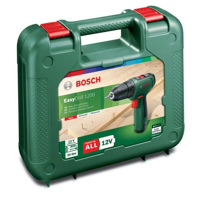 Perceuse-visseuse sans-fil Bosch - EasyDrill 1200 (Livrée avec 1 batterie 18V-1,5Ah + chargeur)