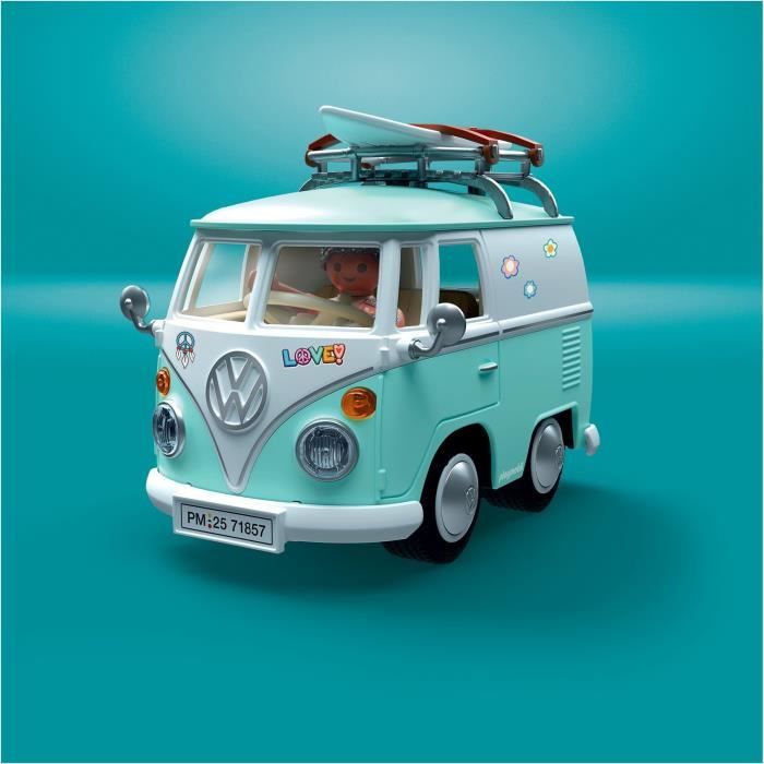 Image secondaire de Playmobil Volkswagen T1 Camper - Voiture Miniature Iconique