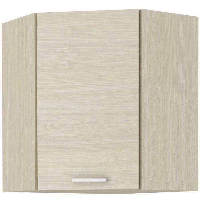 CHAMONIX Mobile angolare alto 60/60 - Decoro rovere chiaro - L58 x P58 x H72 cm