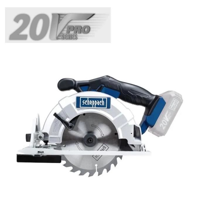 SCHEPPACH Scie circulaire sans fil CCS165-20ProS - 20 V sans chargeur ni batterie