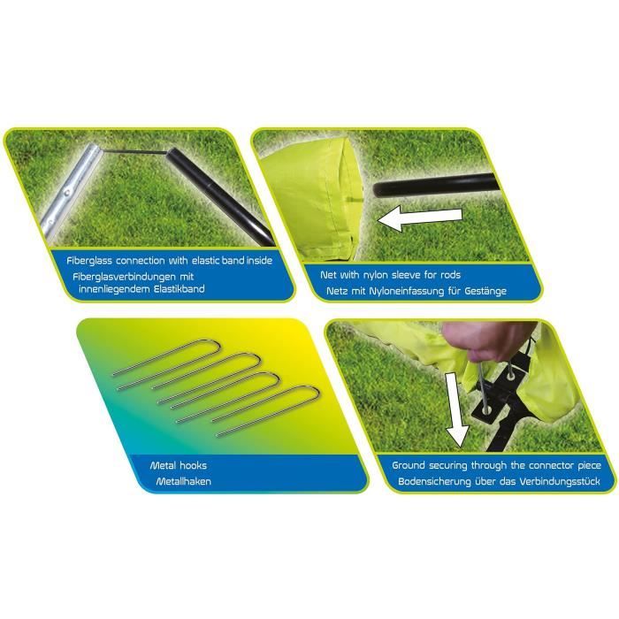 Portería de fútbol plegable función principal XL