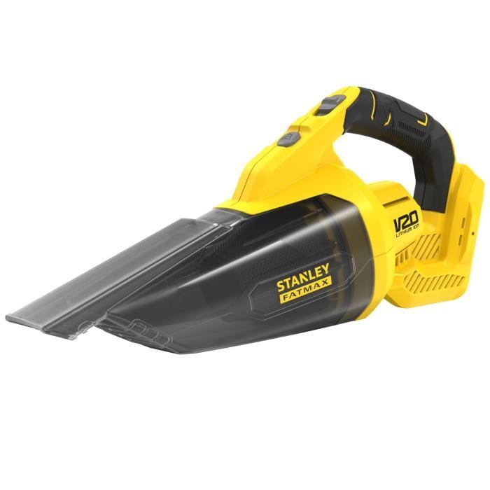 Cordless handheld vacuum cleaner - 18V - 45 Air Watts, 1300 L/min, 500 ml - V20 range - STANLEY FATMAX, SFMCVH001B-XJ