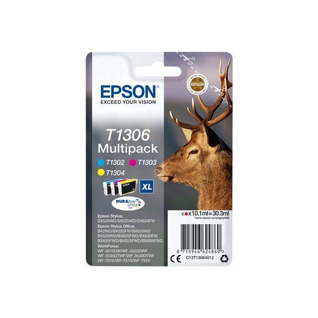 EPSON Multipack T1306 - Deer - Cyan, Magenta, Yellow