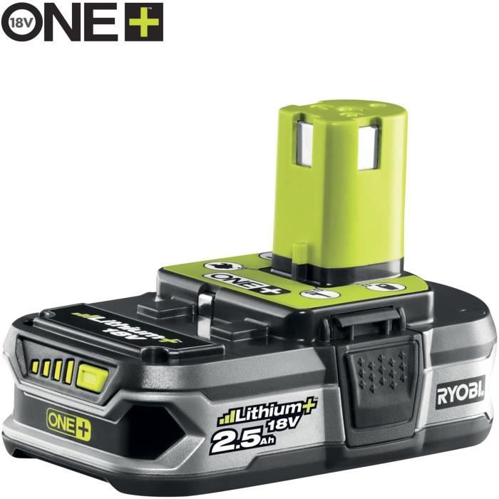 Tondeuse a batterie Ryobi One+ RLM18C33B25 - 33cm - chargeur et batterie 2,5Ah inclus