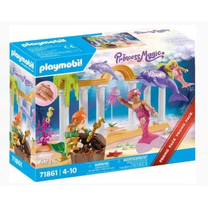 Playmobil 71861 Trésor des sirènes avec des dauphins, Promo Packs
