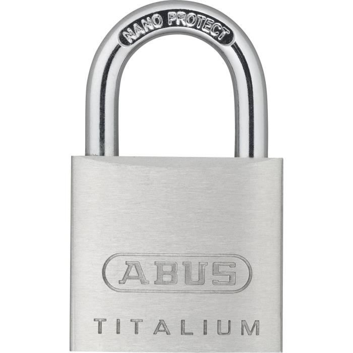 Cadenas - ABUS - 64TI/30 Titalium - Corps aluminium - Cl� paracentrique - Risque de vol moyen