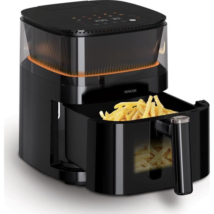 Image secondaire de Friteuse a air chaud - SENCOR - SFR 5050BK - Capacité 5 L - 10 programmes de cuisson - 1500 W - Noir