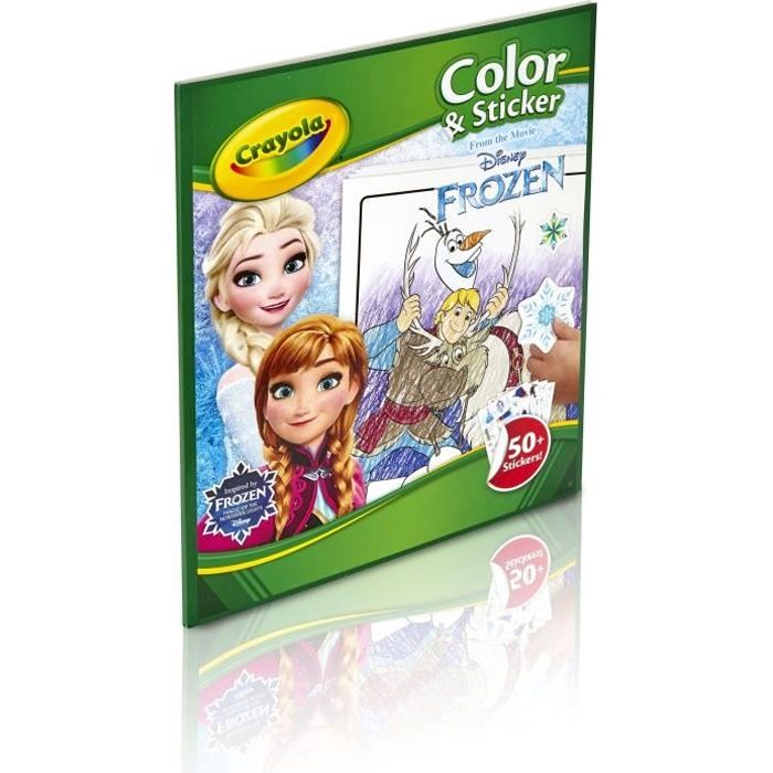 Crayola - Album de coloriage et autocollants la Reine des Neiges 2 - Disney