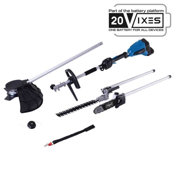 SCHEPPACH BC-MFH400-X 20V IXES 4-in-1 cordless brushcutter - without battery and charger