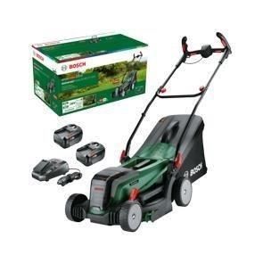 Bosch Tondeuse UniversalRotak 37-550 - avec 2 Batteries 4,0 Ah et Chargeur