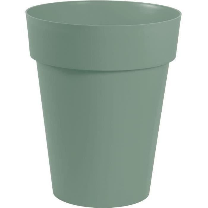 EDA PLASTIQUE - Vase Toscane mi-haut - Ø 44 x 53 cm - 50 L - Vert laurier