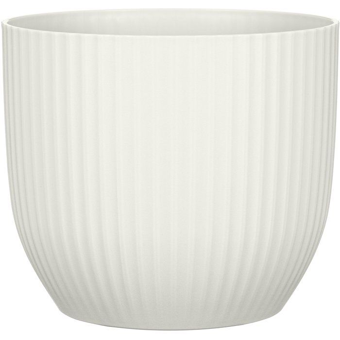 Pot de Fleurs Rond Blanc 7L - DEROMA