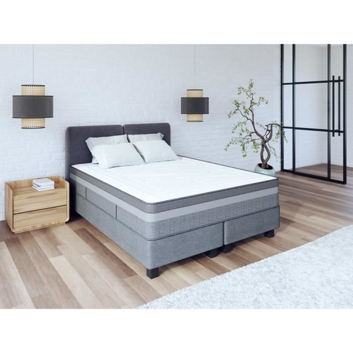 SERNIK Ensemble Matelas + 2 Sommiers - 180x200 - 1 560 Ressorts ensachés - 30 cm - MORPHO ZEN