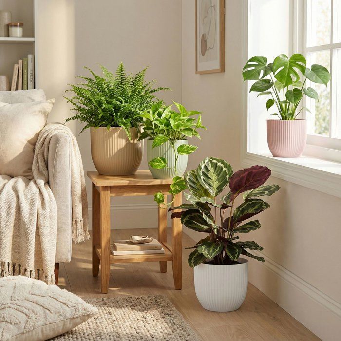 Image secondaire de Pot de Fleurs Rond Blanc 7L - DEROMA