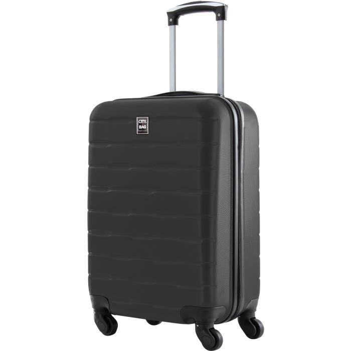 CITY BAG Valise Cabine ABS 4 Roues Gris