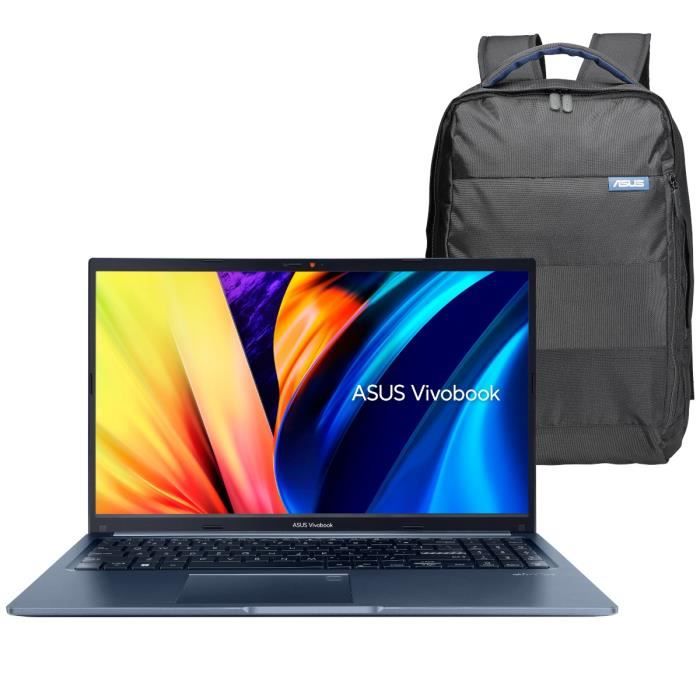 PC Portable ASUS VivoBook 15 S1502 | 15,6 FHD - Intel Core i3-1215U - RAM 8Go - 256Go SSD - Win 11 + Sac a Dos