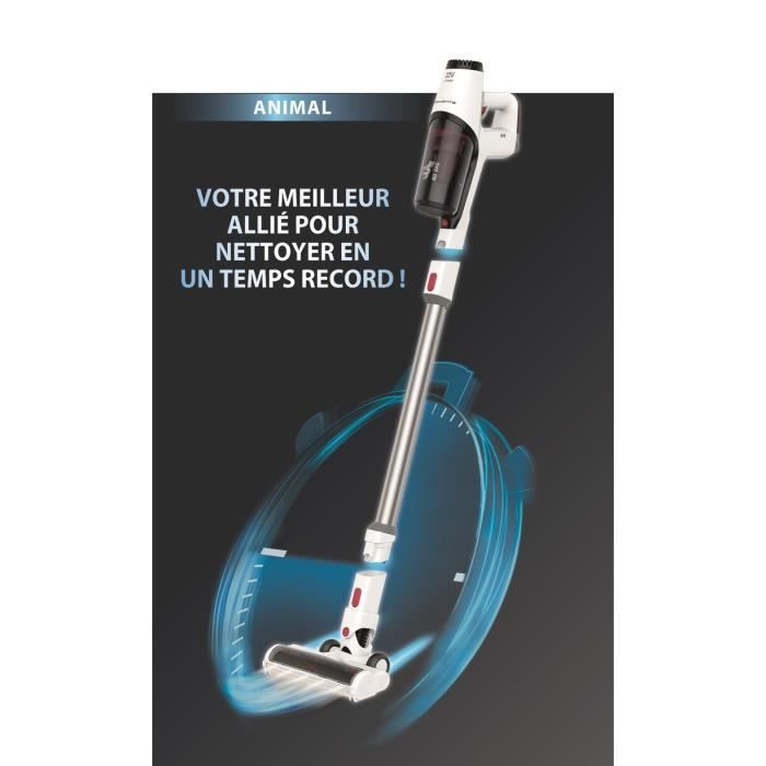 ROWENTA Aspirateur balai sans fil multifonction, Puissance, Légereté, Jusqu'a 45 min d'autonomie, Kit animal YY4796FE
