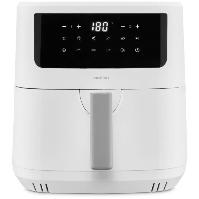 Friggitrice ad Aria Calda - MEDION - 50073000 - 2150 W - Touch screen - 9 programmi - Bianca