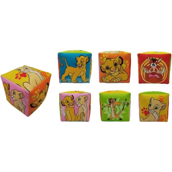Image secondaire de Coussin premium - Cube - LE ROI LION - Microfibre - 25 x 25 x 25 cm
