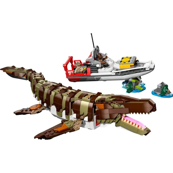 Image secondaire de Jouet de construction - LEGO - 76974 - Bateau en mission - Mosasaure - 858 pieces