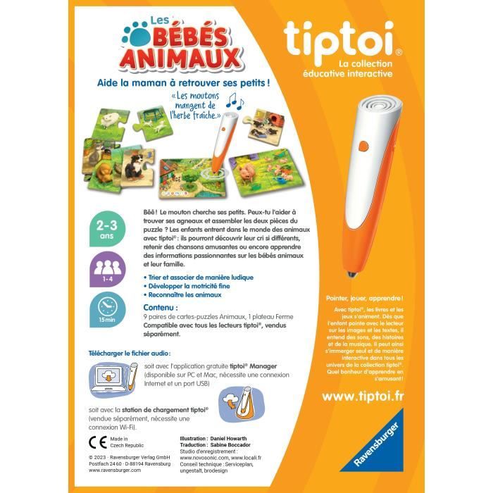 Image secondaire de tiptoi Les bébés animaux, Jeu éducatif, 00187, A partir de 2 ans, Ravensburger