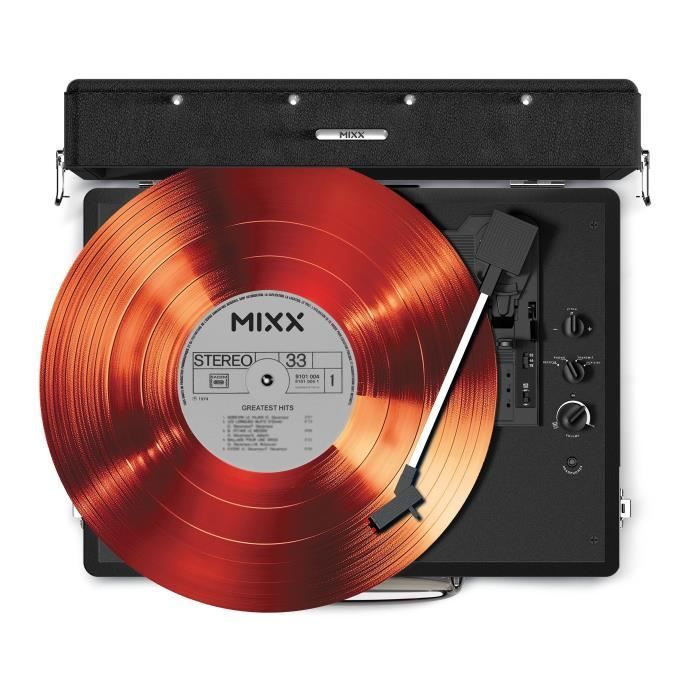 Image secondaire de Platine vinyle - MIXX - Revival 55 - Enceintes stéréo intégrées - 3 vitesses - Bluetooth - Sortie RCA - Noir