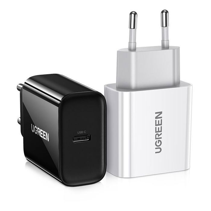 Image secondaire de Chargeur Secteur UGREEN 20W USB-C Noir - Recharge Rapide pour Smartphones et Tablettes