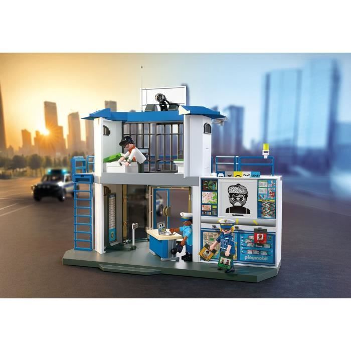 Image secondaire de Playmobil 71874 Poste de police avec salle de recherches, Les policiers, City Action, 129 pieces, des 4 ans