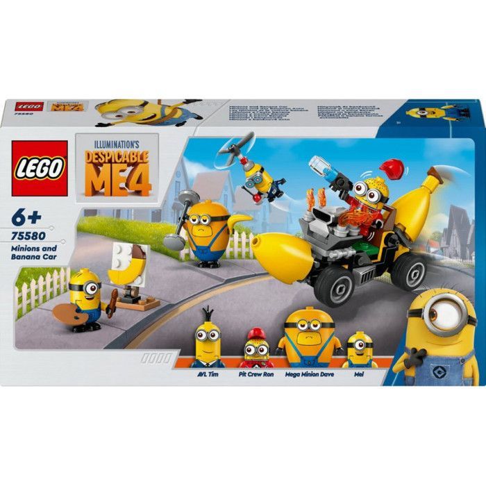 LEGO 75580 Minions Banana Car - Juguete de construcci�n de 136 piezas