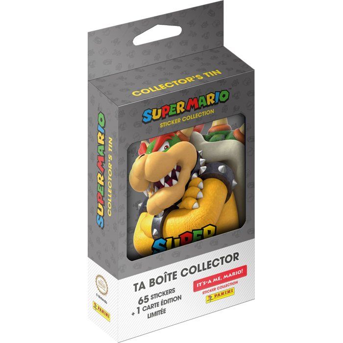 Image secondaire de Boîte Métal Super Mario 2 avec 65 Stickers et Carte Édition Limitée