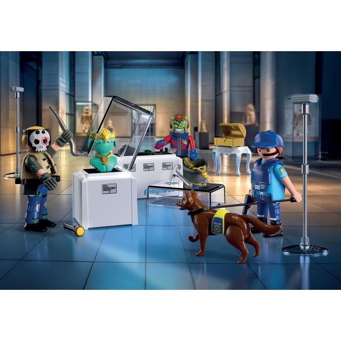 Image secondaire de PLAYMOBIL 71876 Arrestation de cambrioleurs au musée, Les policiers, City Action, 50 pieces, des 4 ans
