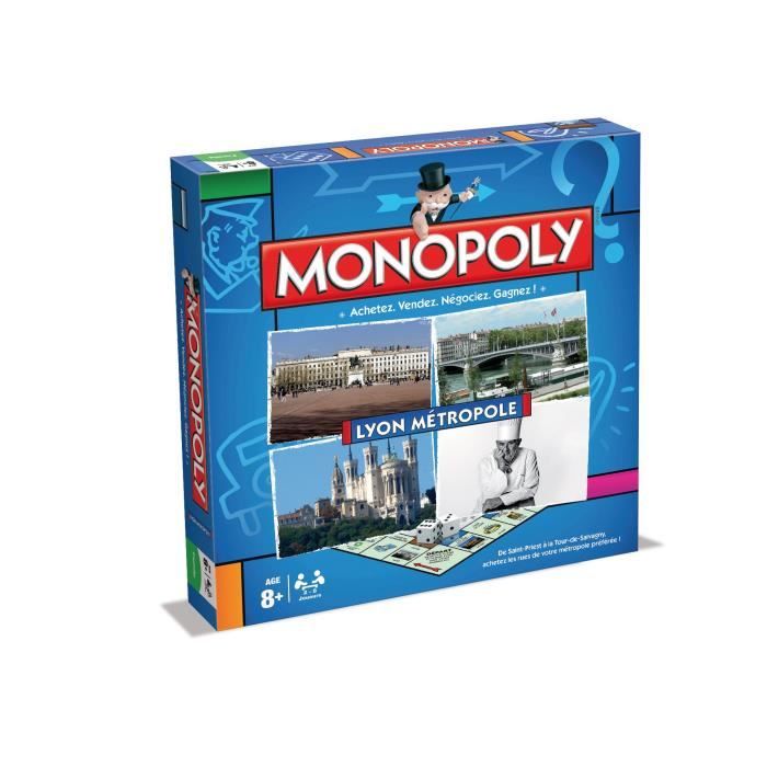 MONOPOLY Lyon Métropole 2015 - Jeu de societé - Version française
