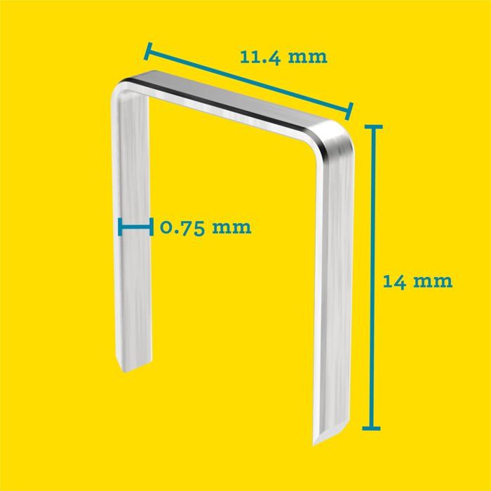 Image secondaire de Agrafes Rapid n°53 14mm - Boîte de 5000 pièces