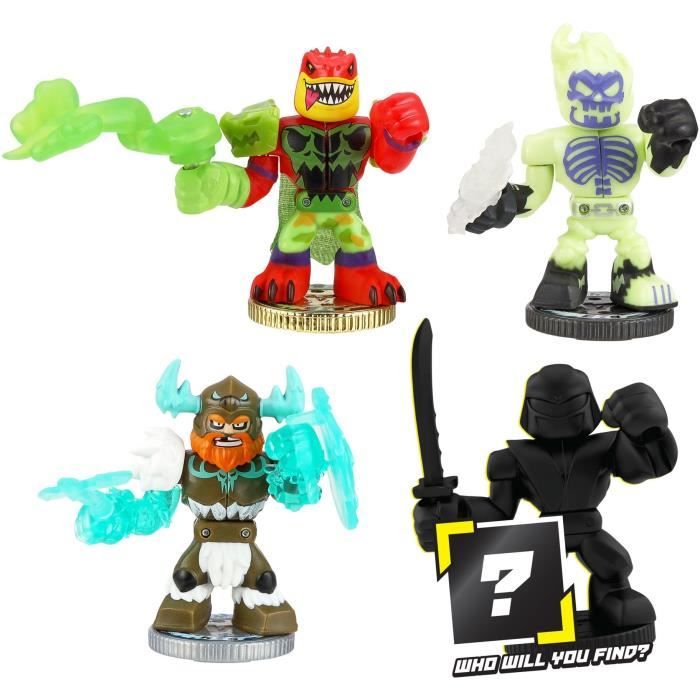 Figurine - Pack Warrior 4 figurines Powerstorm A - Akedo MOOSE TOYS