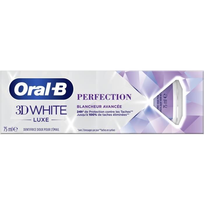 Oral-B Dentifrice Blancheur 3D White Luxe Perfection 75ml
