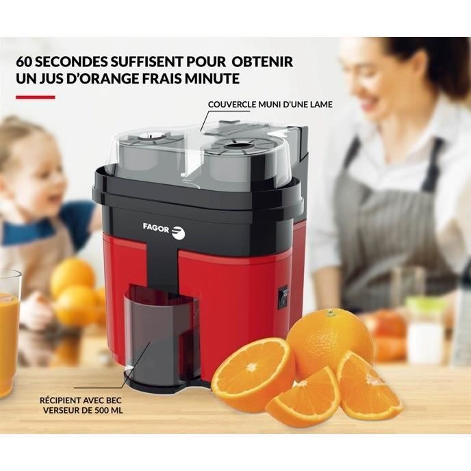 Presse agrumes double FAGOR - FG090 - Presse 6 oranges en 60 seconde