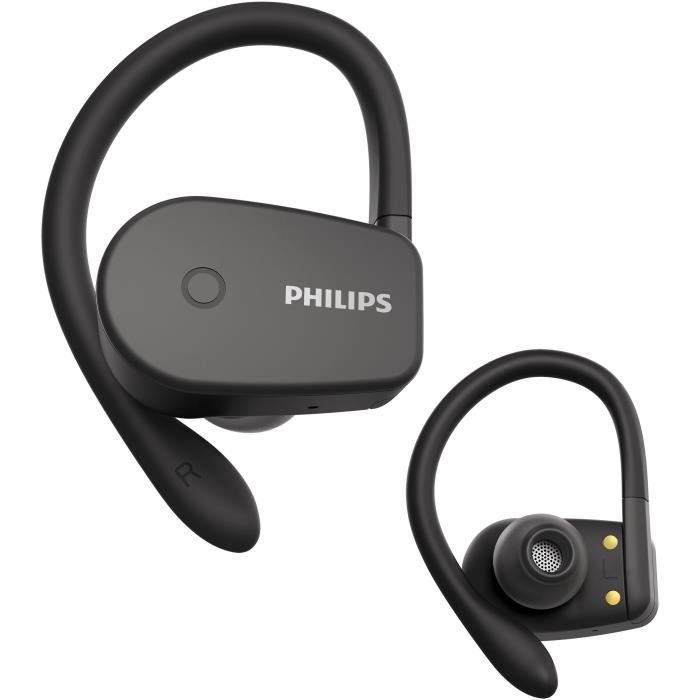 Philips - TAA5205 - Écouteurs sport intra auriculaires sans fil - Autonomie de 20 heures - Tours d'oreille amovibles -IPX7