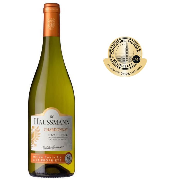 By Haussmann Chardonnay Pays d'Oc - Vin blanc de Languedoc 2024