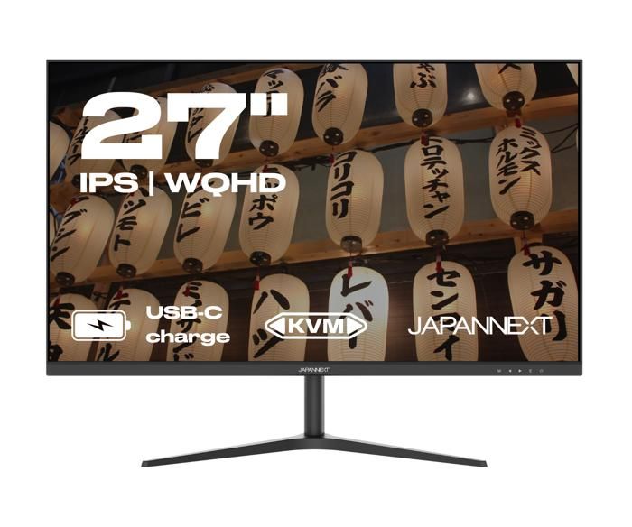 Monitor per PC - JAPANNEXT - 27 WQHD - IPS - 60Hz - USB-C 65W