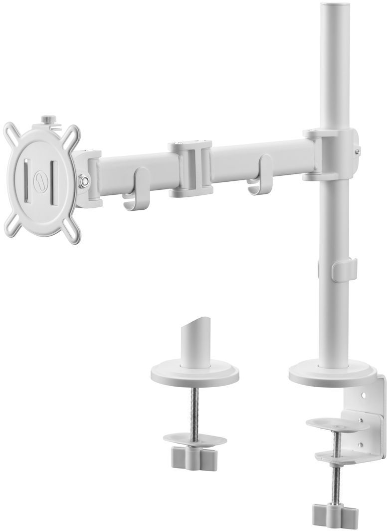 Support Moniteur Smart Blanc - Bras Simple pour Écrans 13 à 32 pouces