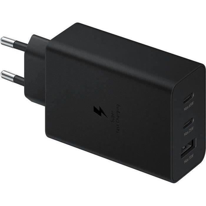SAMSUNG Triple Chargeur USB A+C+C PD 65W (35W+25W+5W) Noir