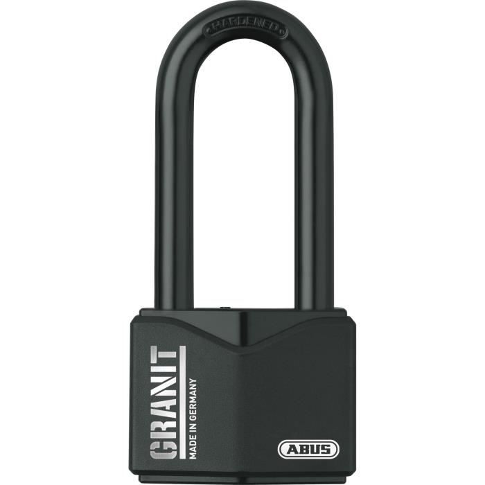 Lucchetto Abus Granit Plus in acciaio temprato con arco lungo 75mm - 12088