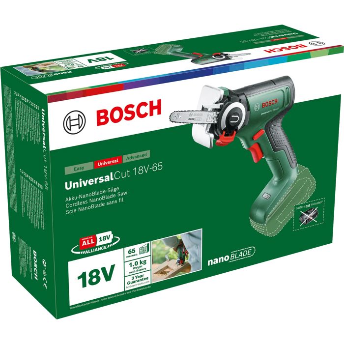UniversalCut 18V-65 Cordless Nanoblade Sega Solo Strumento