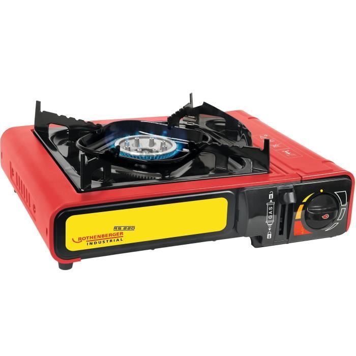 Gas stove - ROTHENBERGER - GOURMET RS 220 - 2000 W - Red and black