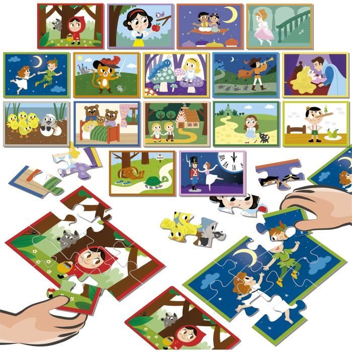 Image secondaire de Puzzle - EDUCA - Battle Jr Contes - 16 puzzles