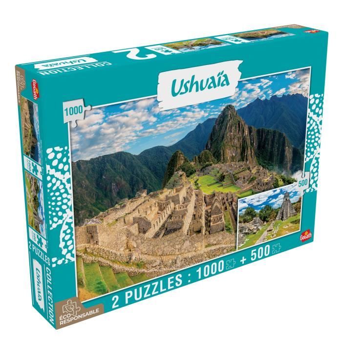 GOLIATH Puzzle Collection Ushuaia - Machu Picchu (Pérou) et Tikal (Guatemala)
