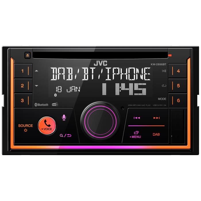 Autoradio - JVC - KD-X482DBT - USB - iPod - Bluetooth - DAB+