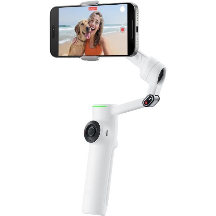 Stabilizer Foldable 3 Axis Standard White Insta360 Flow 2 Pro