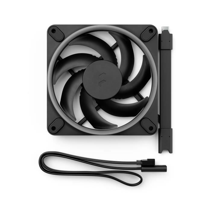 Image secondaire de Ventilateur PC - FRACTAL DESIGN - Momentum 12 RGB - FDB - Anneau lumineux ARGB Gen 2 - Contrôle PWM - Noir